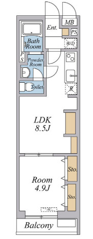 リブリ・北綾瀬の間取り