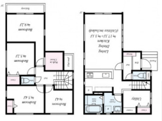 八千代市八千代台北12丁目戸建の間取り