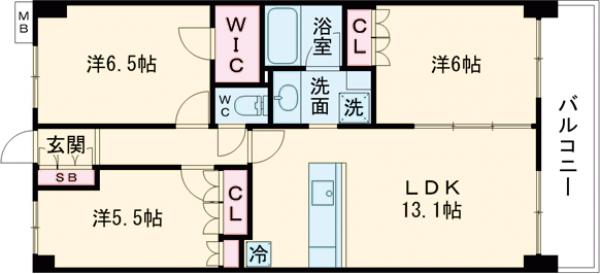 コンフォリア成増グリーンサイドの間取り
