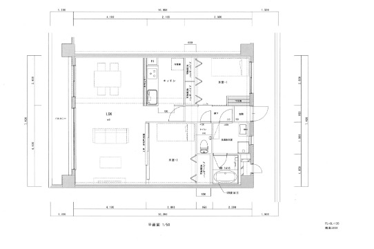 福重の完工年月(1992年7月)築の賃貸マンションの間取り