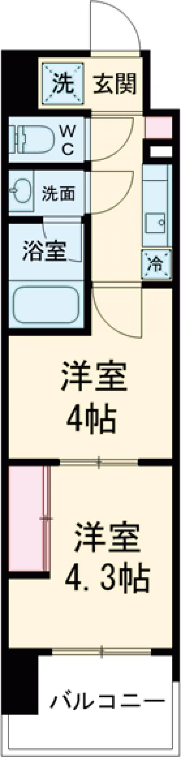 ドゥーエ両国Ⅲの間取り