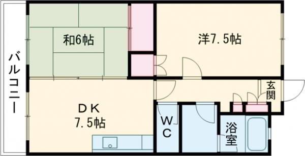 コーポサンの間取り