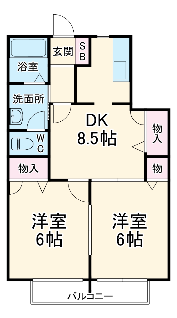 G・Hガーデンハイムの間取り
