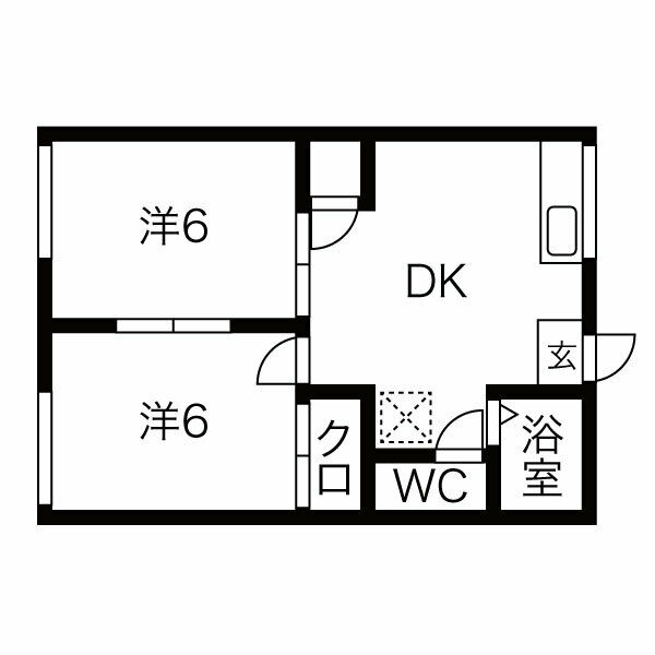 篠原ハイツの間取り