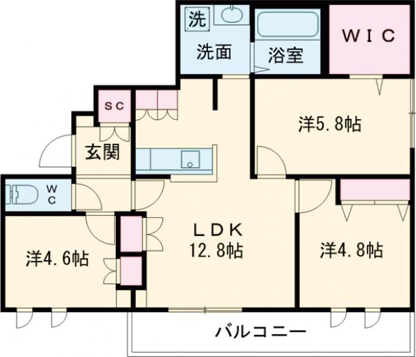 COCOON PLACEの間取り