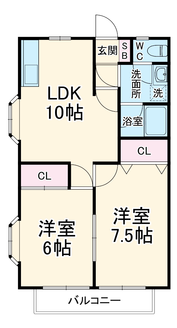 コーポ・ベルの間取り
