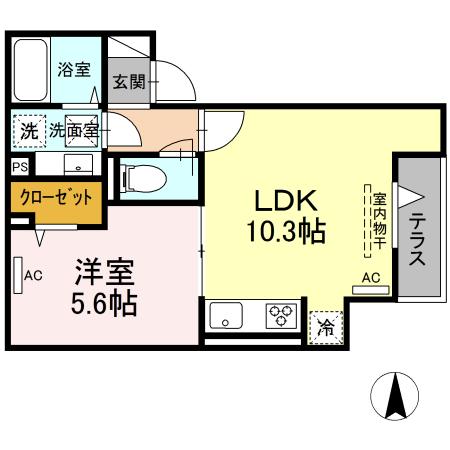 ルリアン中村の間取り