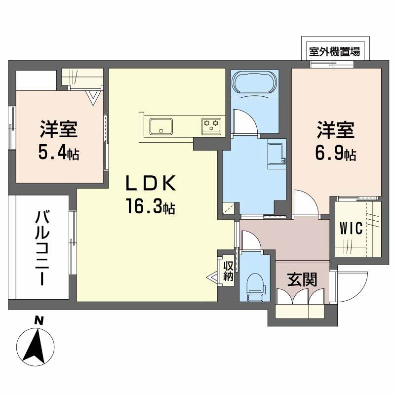 シャーメゾンレソールの間取り