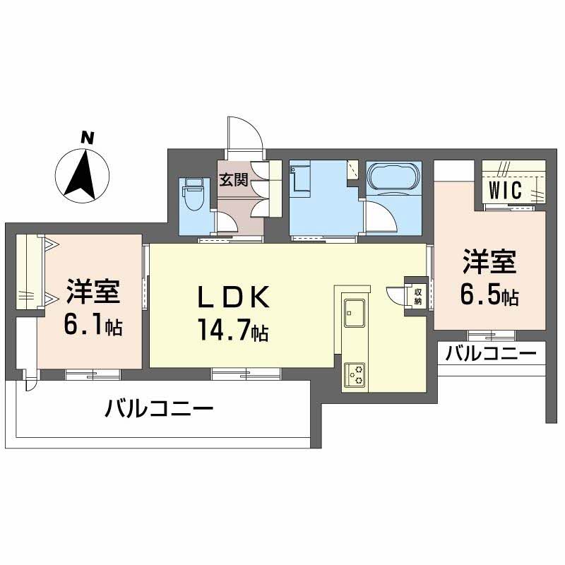 シャーメゾンレソールの間取り