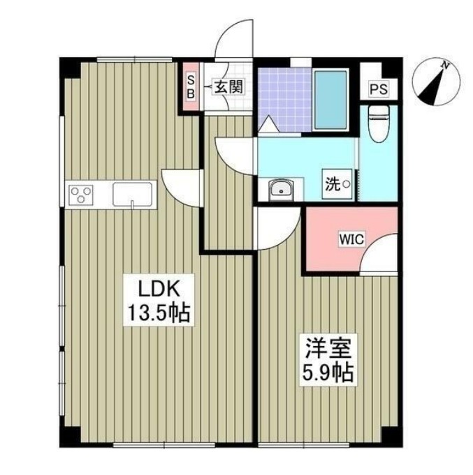 山栄ハイツの間取り