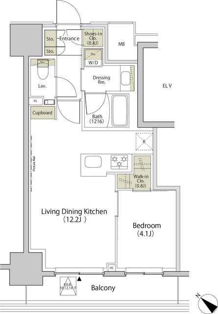 ザ・パークハビオ江古田の間取り
