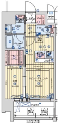 レオンコンフォート九条アルバの間取り