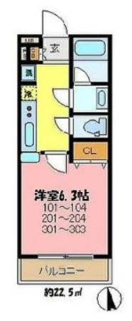 テラスコートの間取り