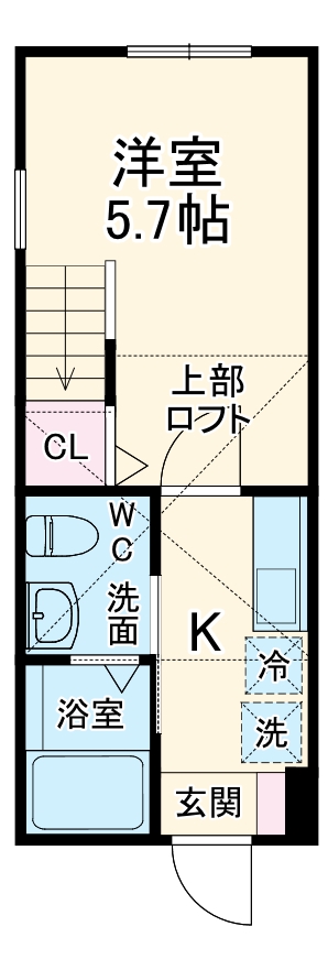 ゆとりのウエストミモザの間取り