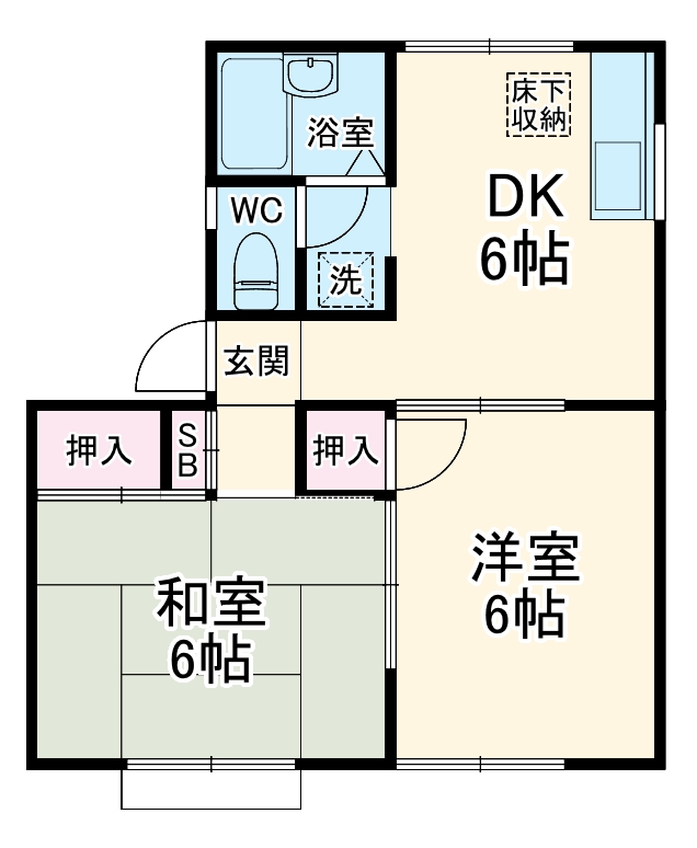 ハイツHIの間取り
