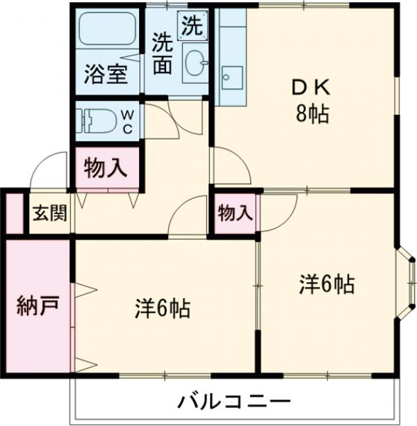 ベル・シャーレBの間取り