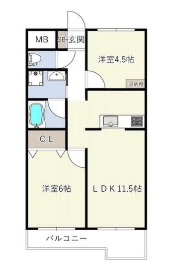 INOVE日野台の間取り