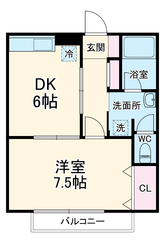 植ノ台ハイツNo5の間取り