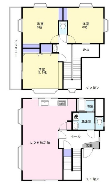 八千代台東6戸建ての間取り