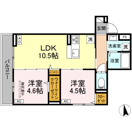 セレスティア新小岩の間取り