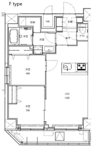 レアライズ町屋の間取り