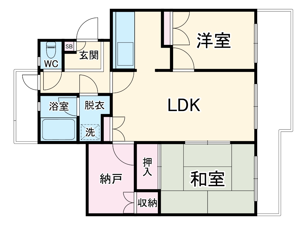 ヒルサイド梶ヶ谷の間取り