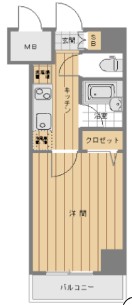 ステージファースト神楽坂Ⅱの間取り