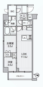 Alivis綾瀬の間取り
