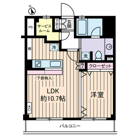 いずみマンションの間取り