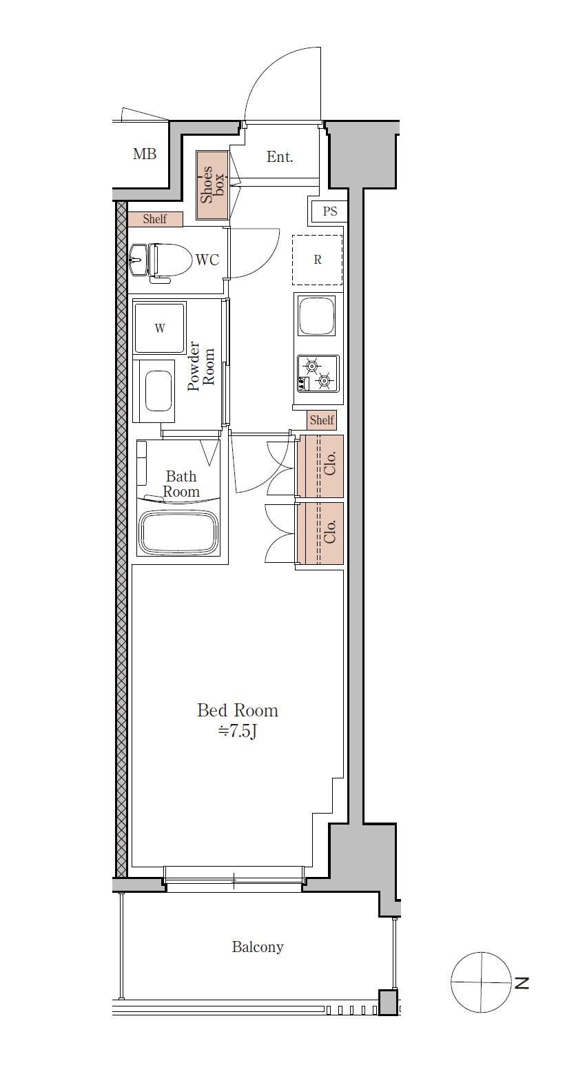 ジオエント四条大宮の間取り