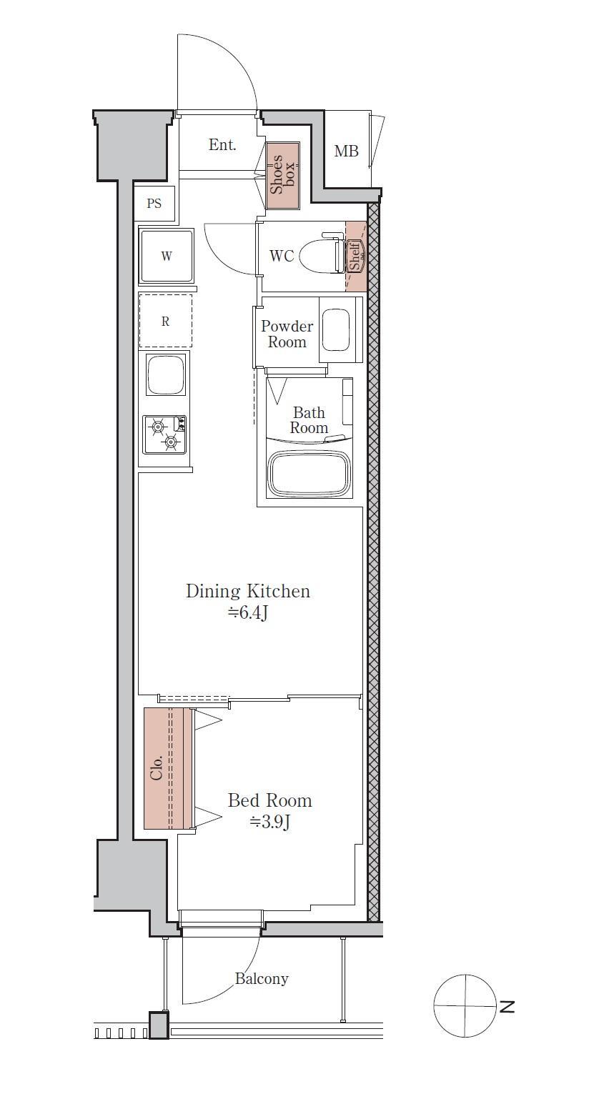 ジオエント四条大宮の間取り