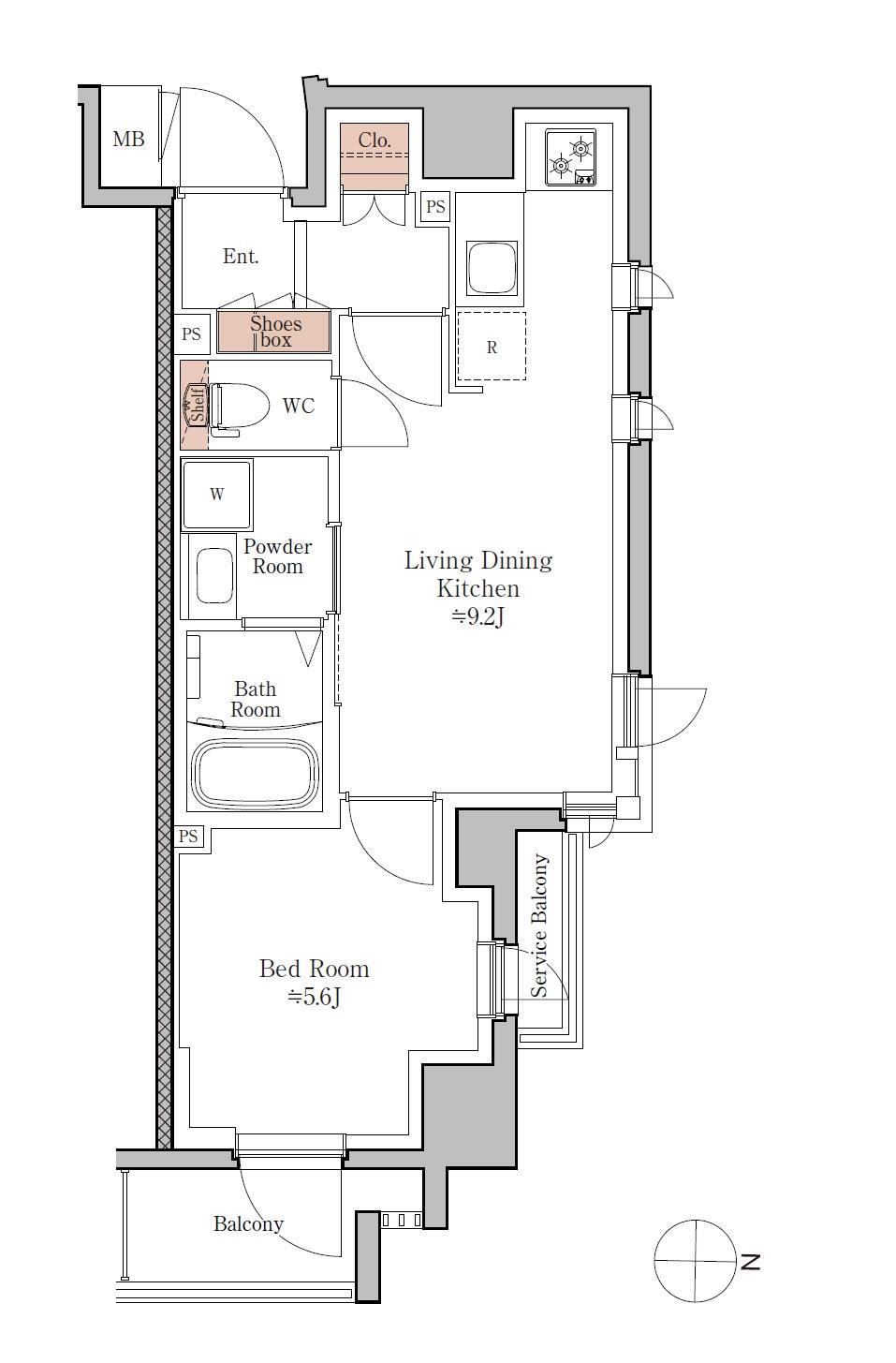 ジオエント四条大宮の間取り