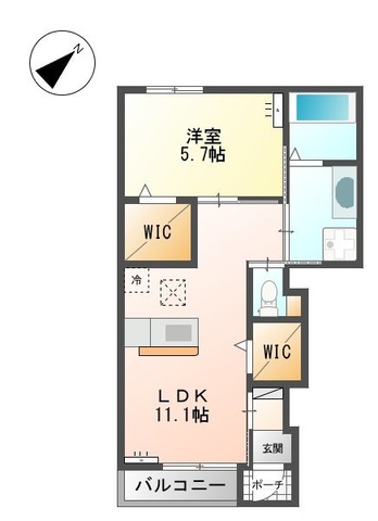 アメニティハイツ ファミリアの間取り