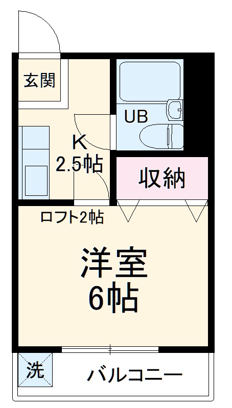 上星川ハイツK-6の間取り