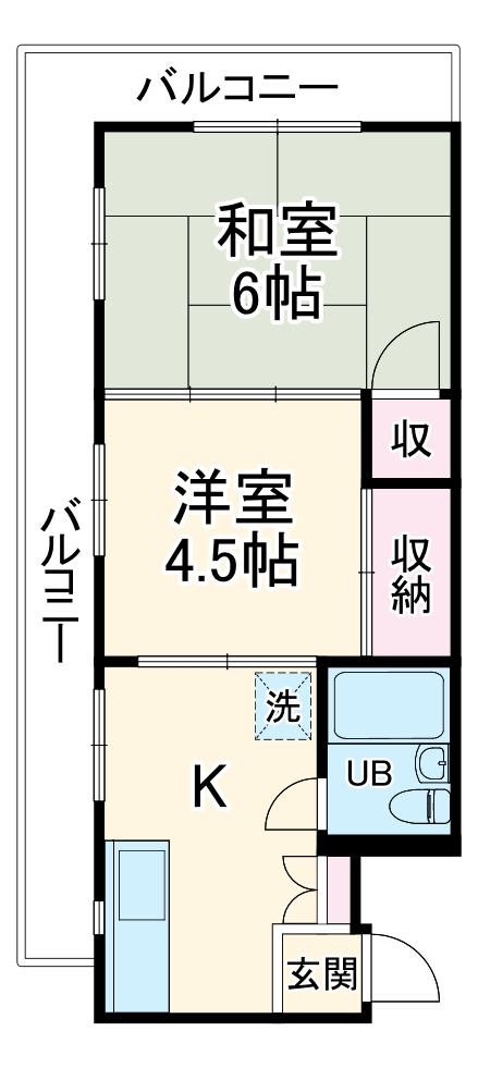 グリーンハイツ宇田川の間取り