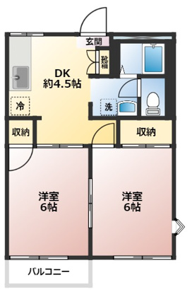 MANGATA鴻巣Ⅲの間取り