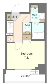 S-RESIDENCE新宿早稲田avelisの間取り