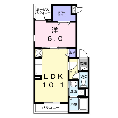 カサ・ベルの間取り