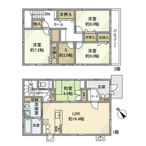 昭和町戸建の間取り