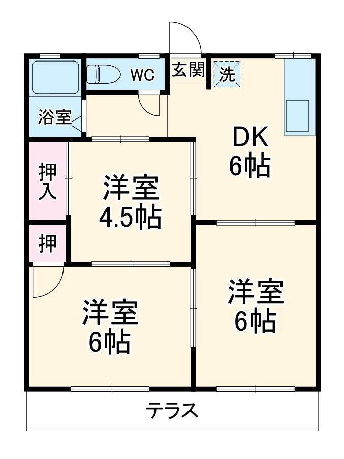 サンモールサトーの間取り