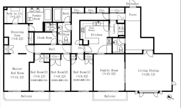 オークヒルスの間取り