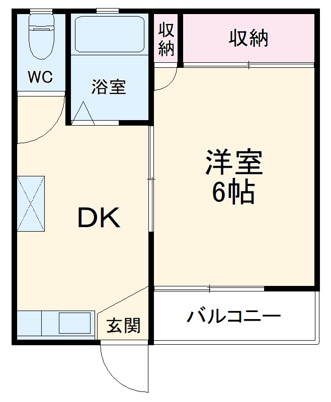 長谷川ハイツの間取り