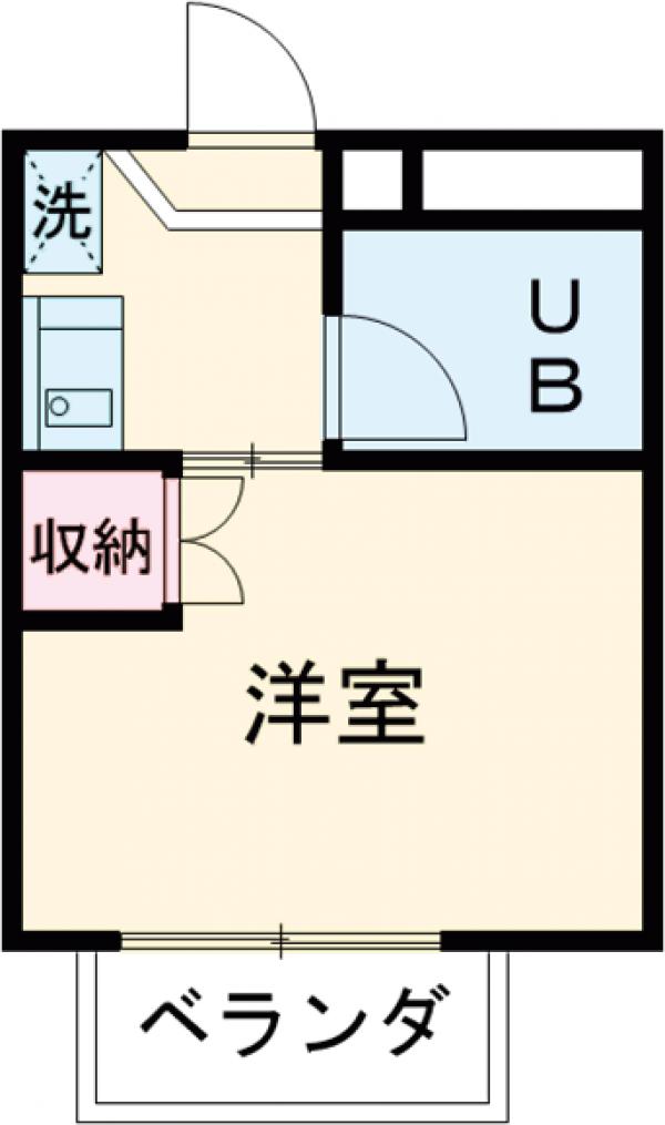 中葛西の完工年月(1990年3月)築の賃貸マンションの間取り