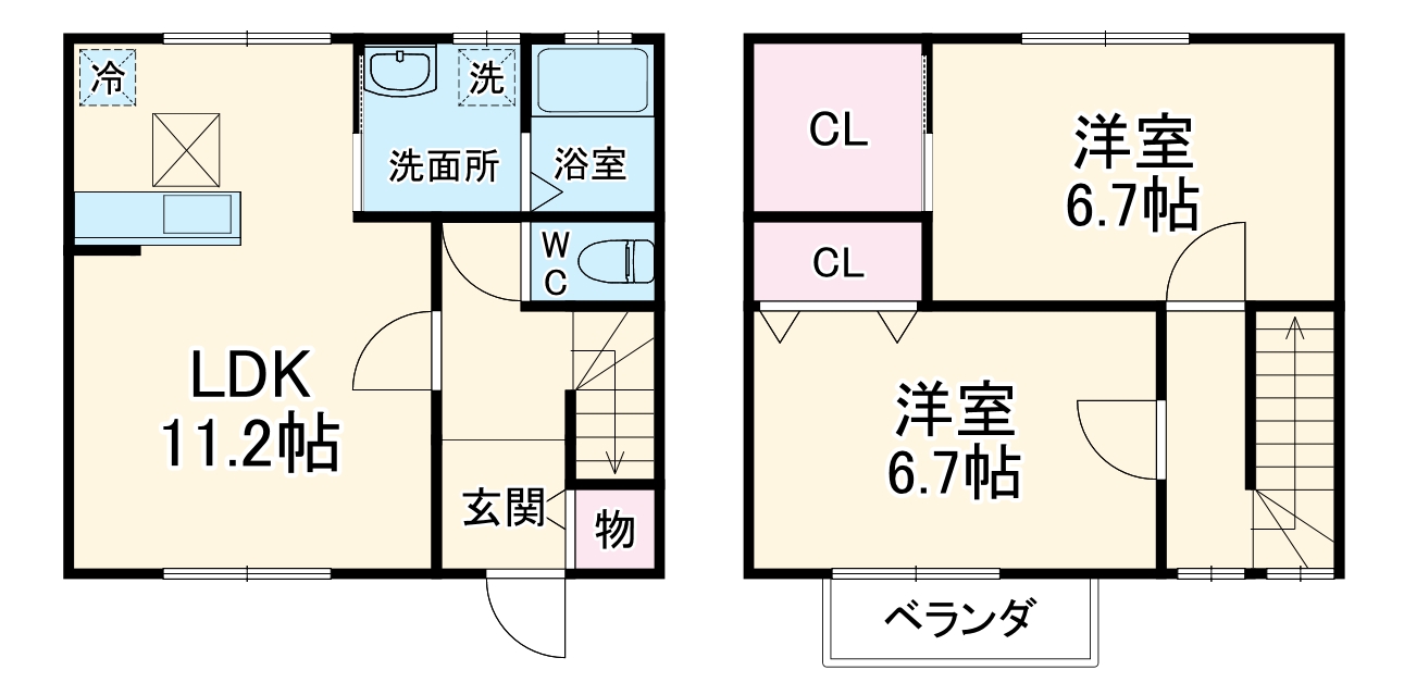 フェリースの間取り