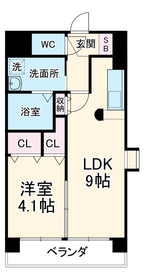 アヴェニール上六名の間取り