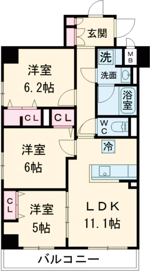Daiwa Grace Maison 亀有の間取り