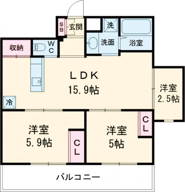 プラティーヌ碑文谷の間取り