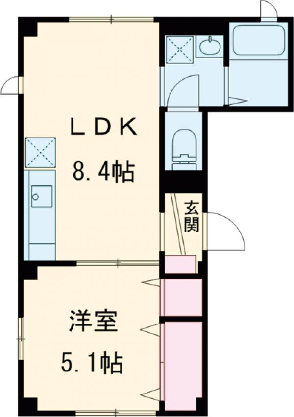 ハイツ髙沢の間取り