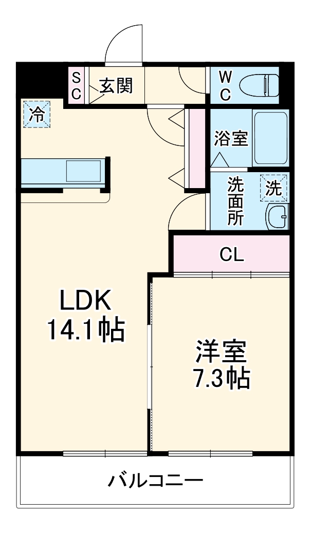 ハイツアルメリアの間取り