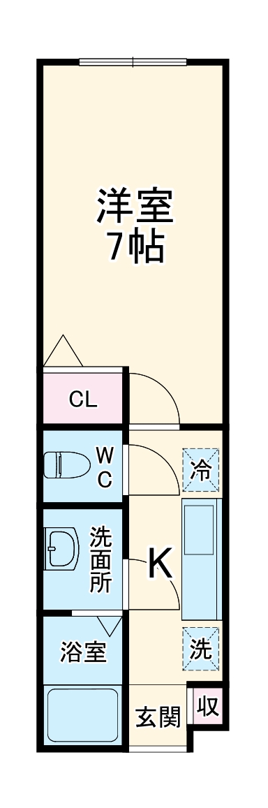 ソレイユイナゲの間取り